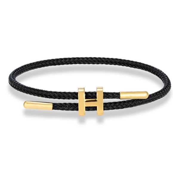 fashion jewlary Jewelry - H-Shaped Buckle Steel Wire Bracelet Adjustable Bracelet Lucky Rope Bracelet